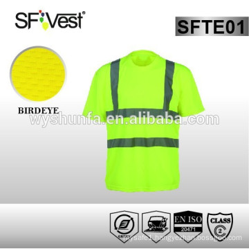 hi vis workwear protective clothing safety t-shirt 3m high visibility tape work clothing